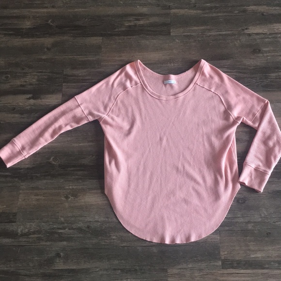 Aritzia Long Sleeve Thermal Waffle Knit 